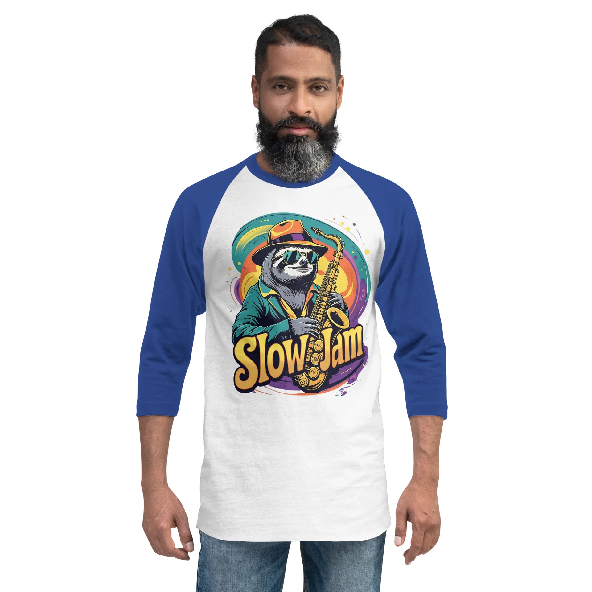Sloth Saxophone Slow Jam Tee product image (26)