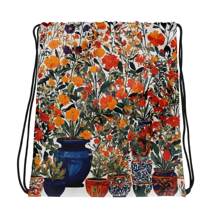 Mexican Jardin Drawstring Backpack product image (1)