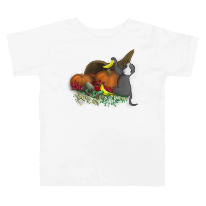 "Monkey and Cornucopia", Toddler T-Shirt - Bella+Canvas product image (1)