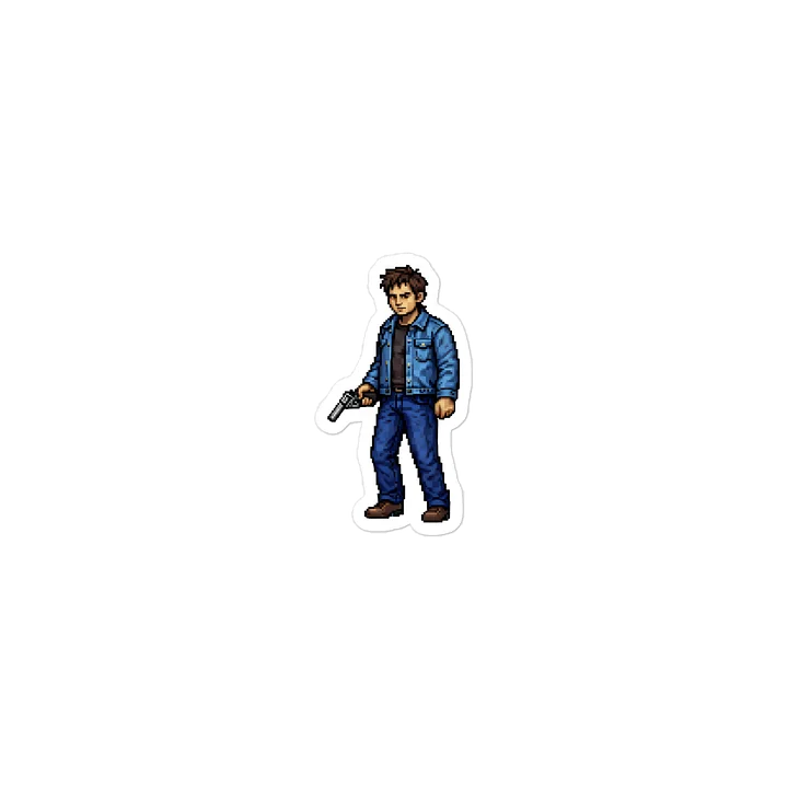 Eddie Dean (The Dark Tower Ka-Tet) Retro Pixel Art Laptop Sticker product image (2)