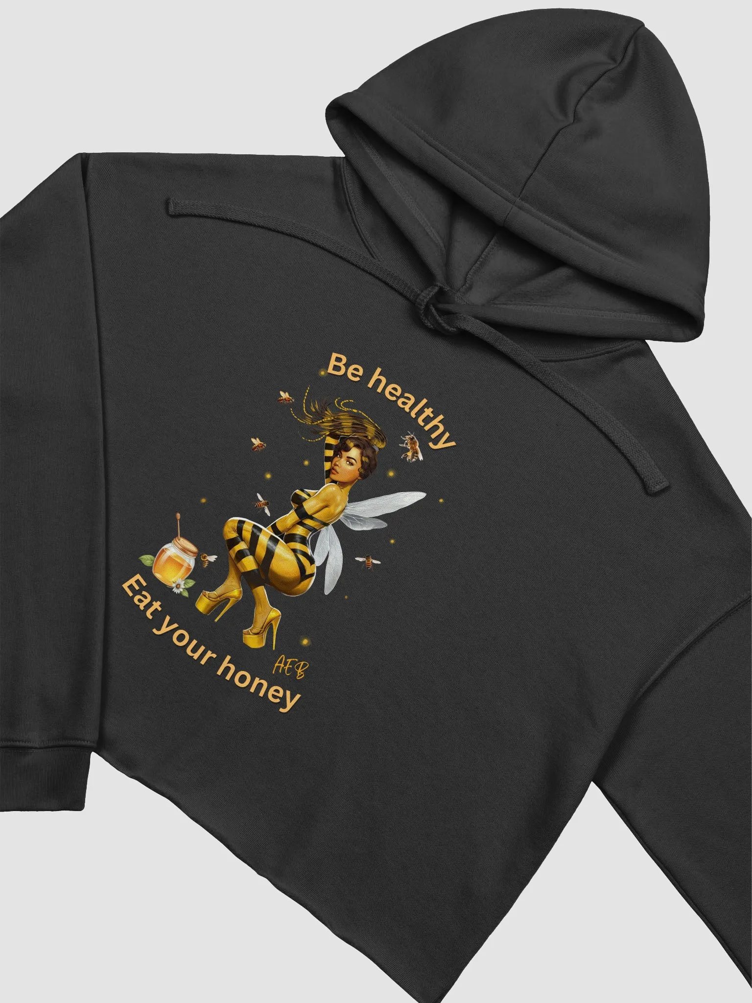 Bee-utiful Buzz: Cropped Hoodie product image (1)
