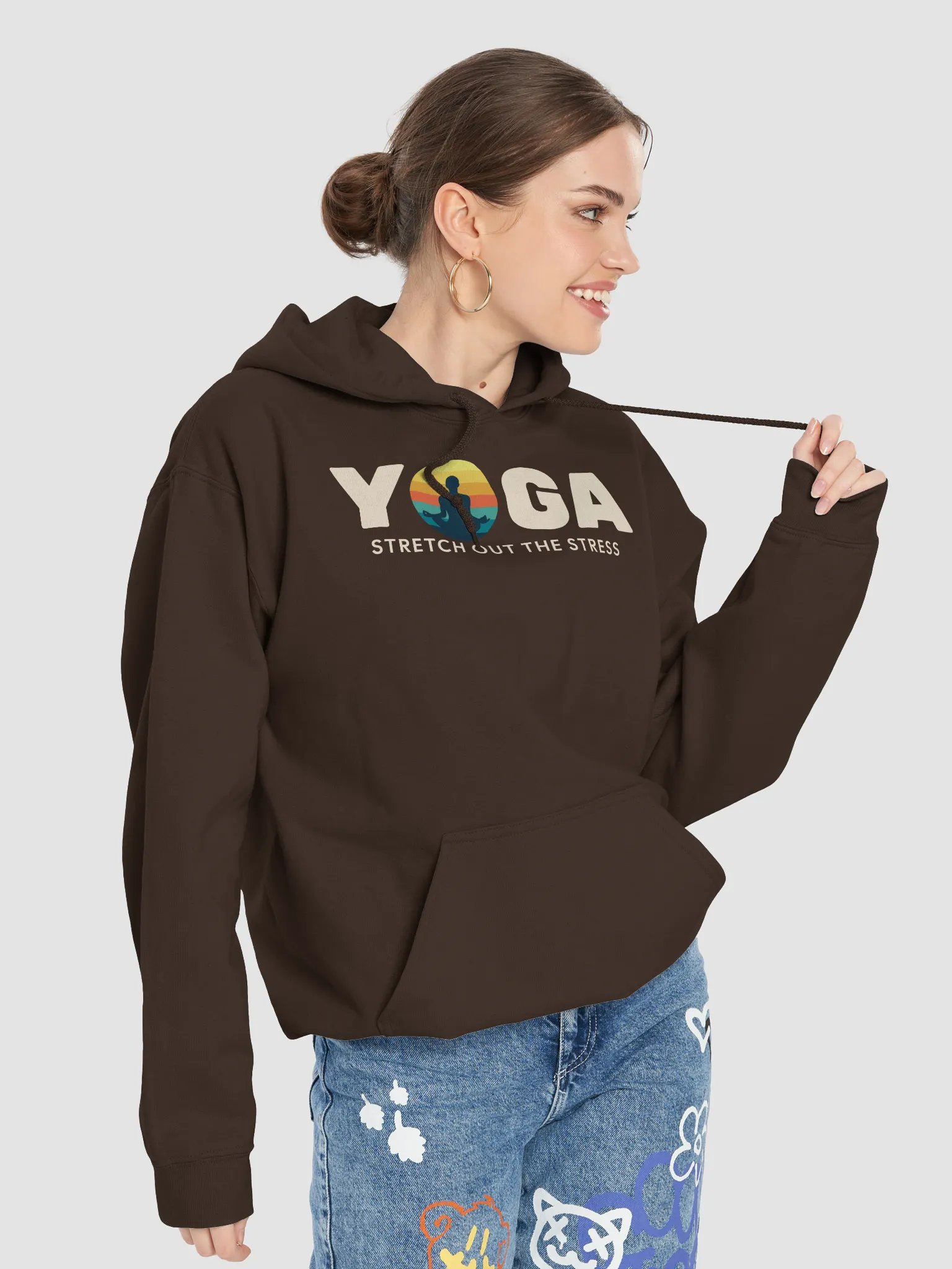 Yoga - Stretch Out the Stress Hoodie product image (62)