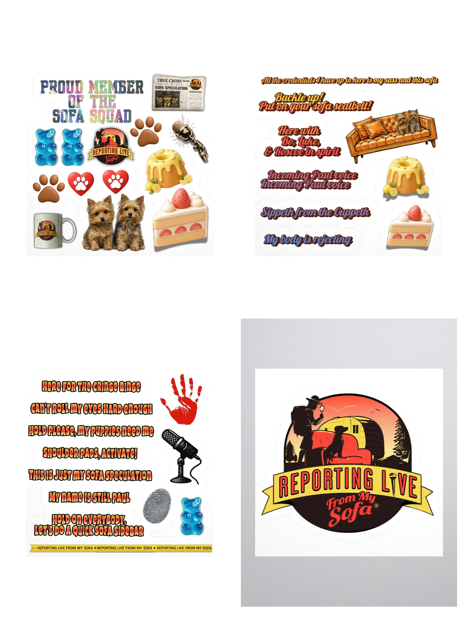 Sofa Squad Sticker Bundle Pack product image (2)