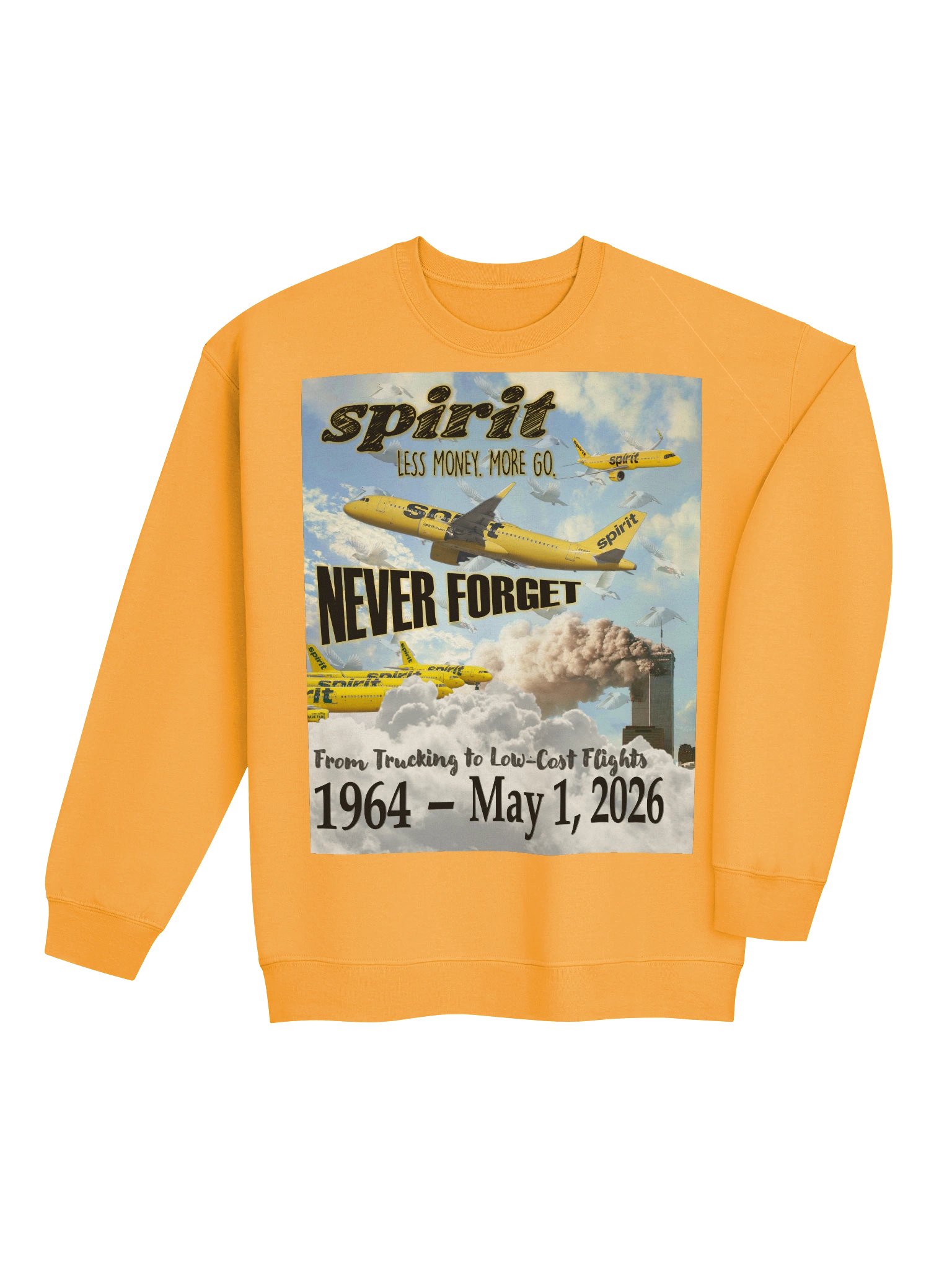 NEVER FORGET SPIRIT AIRLINES 🙏🏾🕊️✨ — SWEATSHIRT (Front ONLY) product image (24)