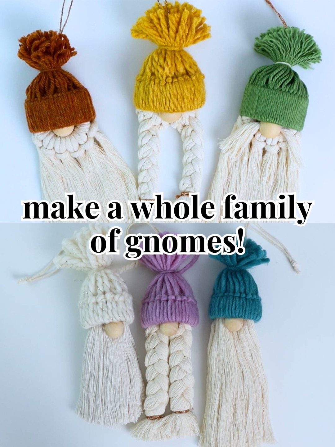 Macrame Gnome Ornaments Pattern (Digital PDF Pattern) product image (2)