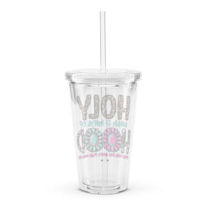Holy With A Hint of Hood - Double Wall Clear Plastic Tumbler product image (2)