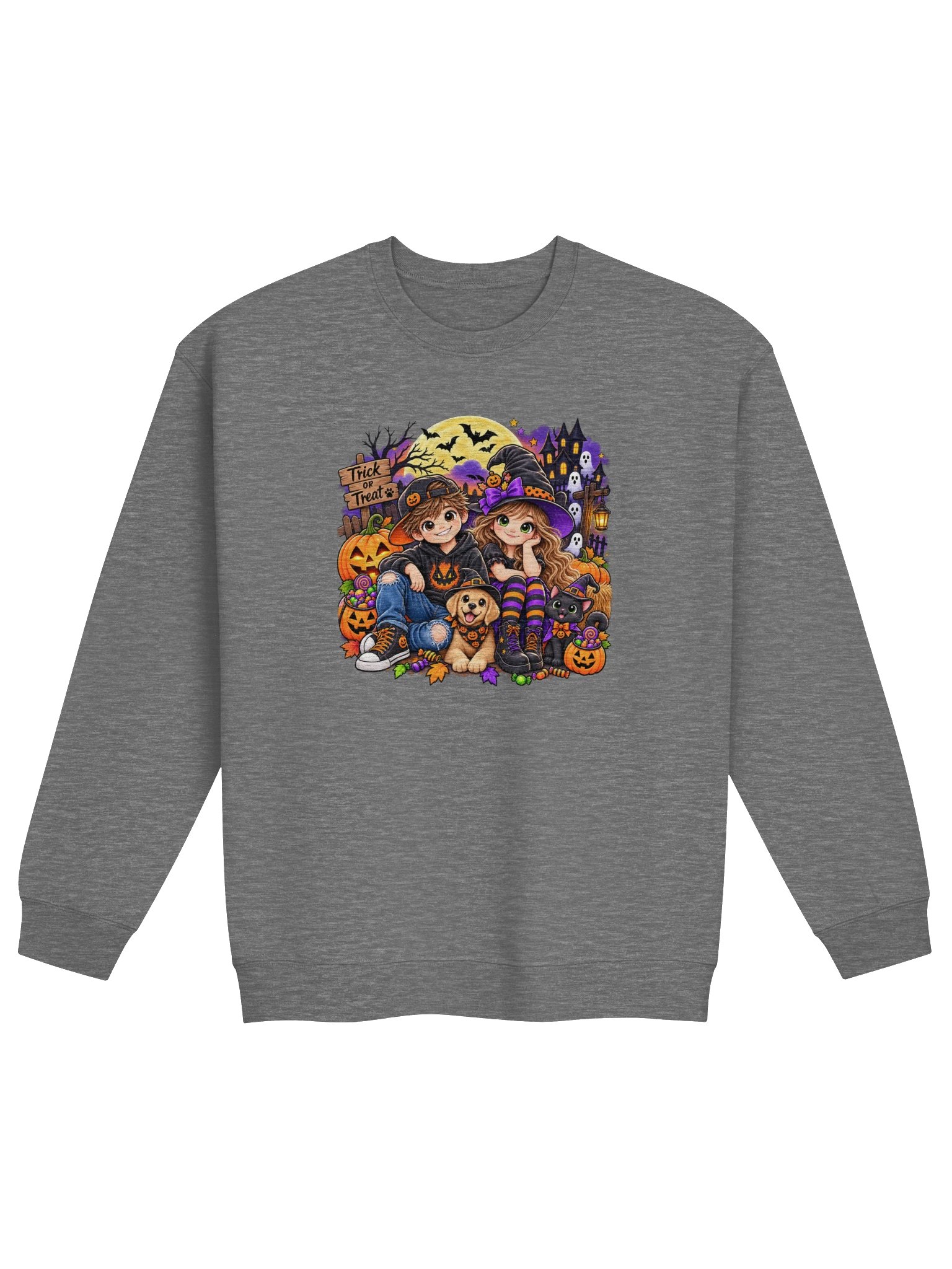 Halloween Friends & Pets Sweatshirt product image (1)
