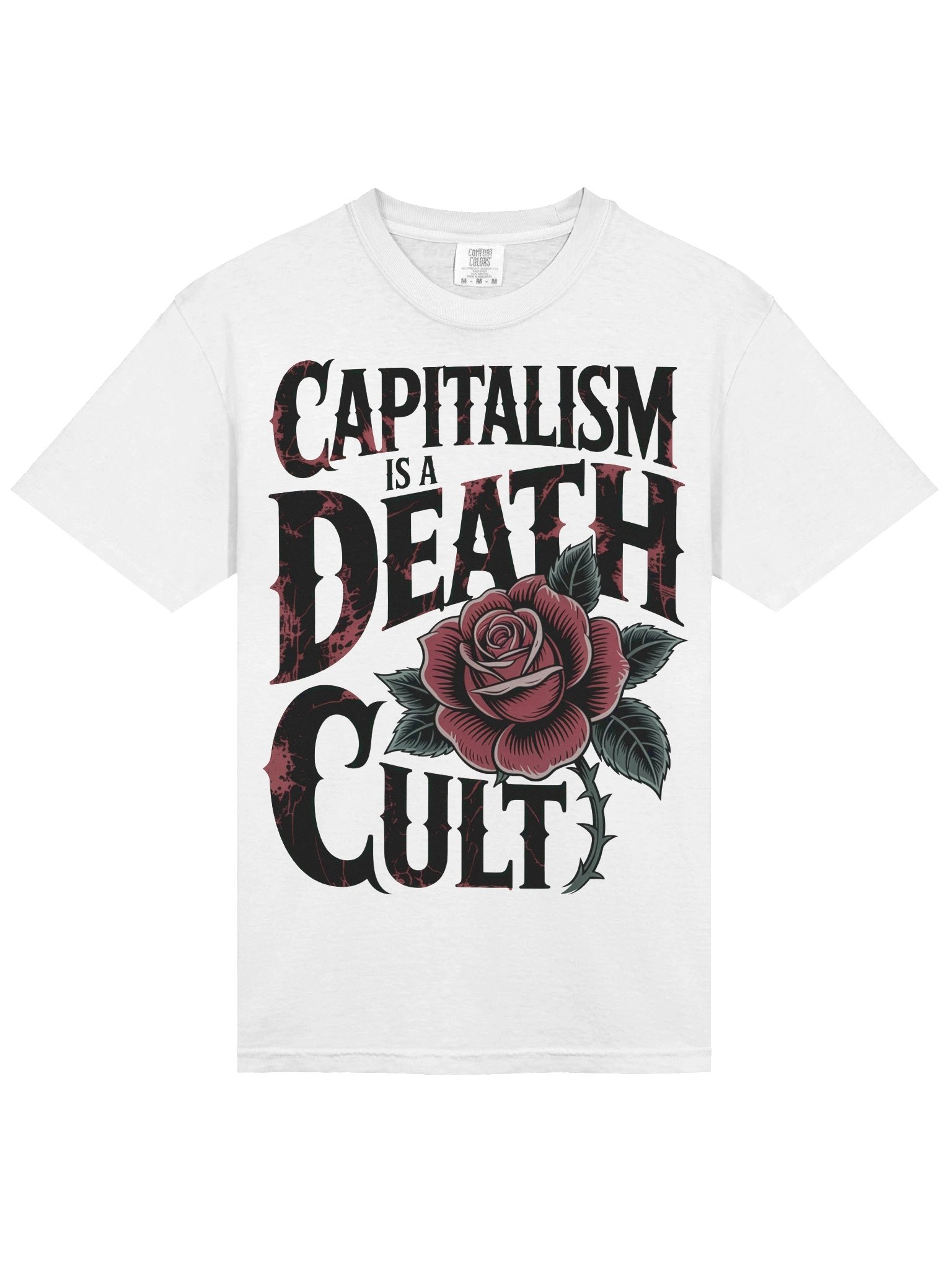 Capitalism is a Death Cult Gothic Comfort Colors T Shirt product image (59)