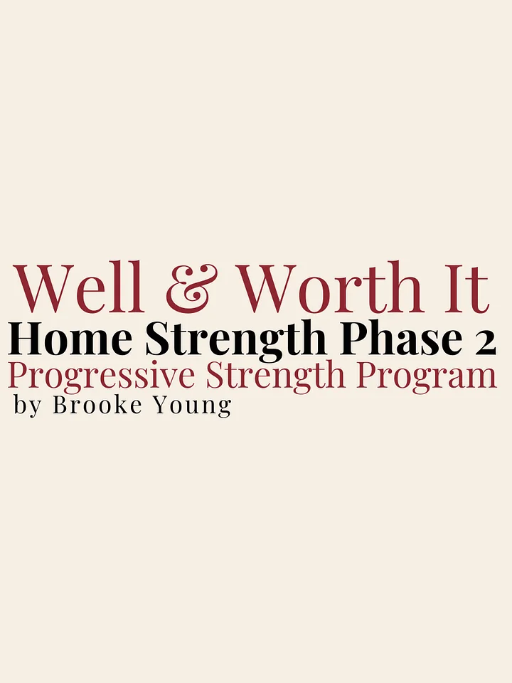 Home Strength Phase 2 - Progressive Strength Program product image (1)