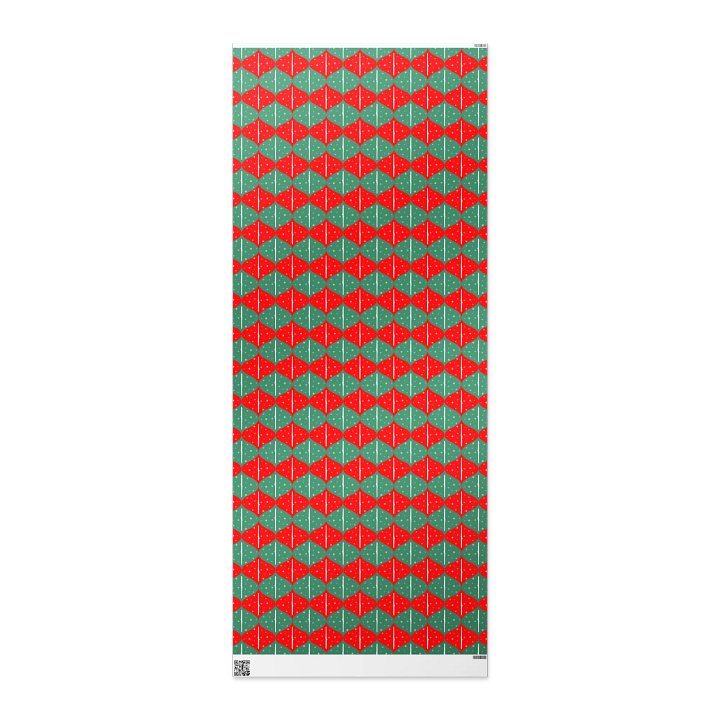 Ogee Gift Wrap Roll - Red and Green Alto - 30 x 72 product image (2)