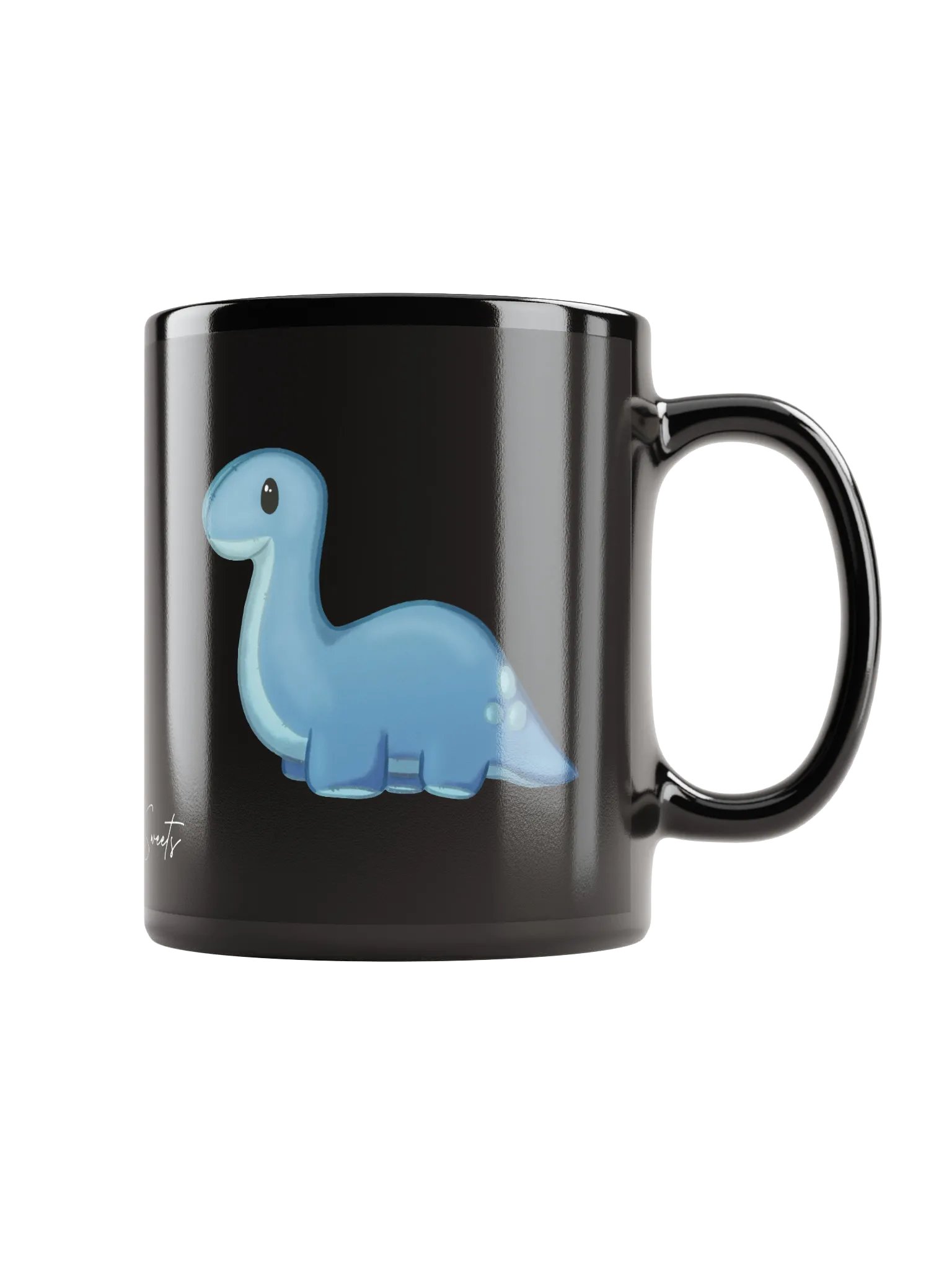 Brontosaurus Plushie Mug (black) product image (1)