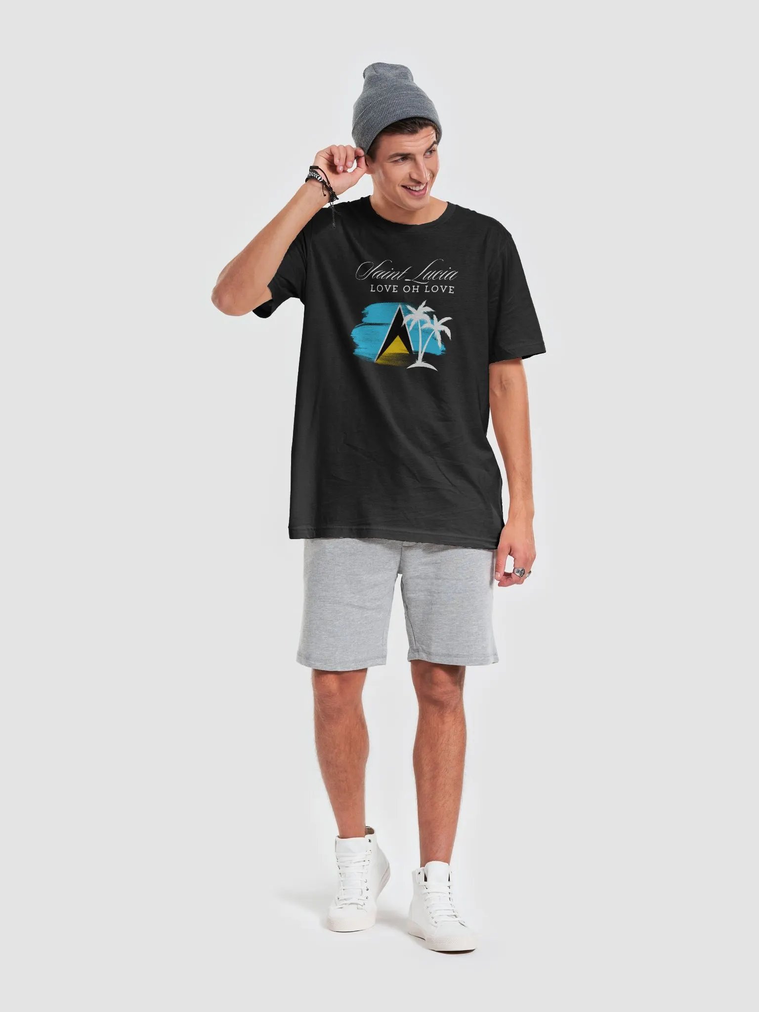 Saint Lucia Love Graphic T-Shirt product image (62)