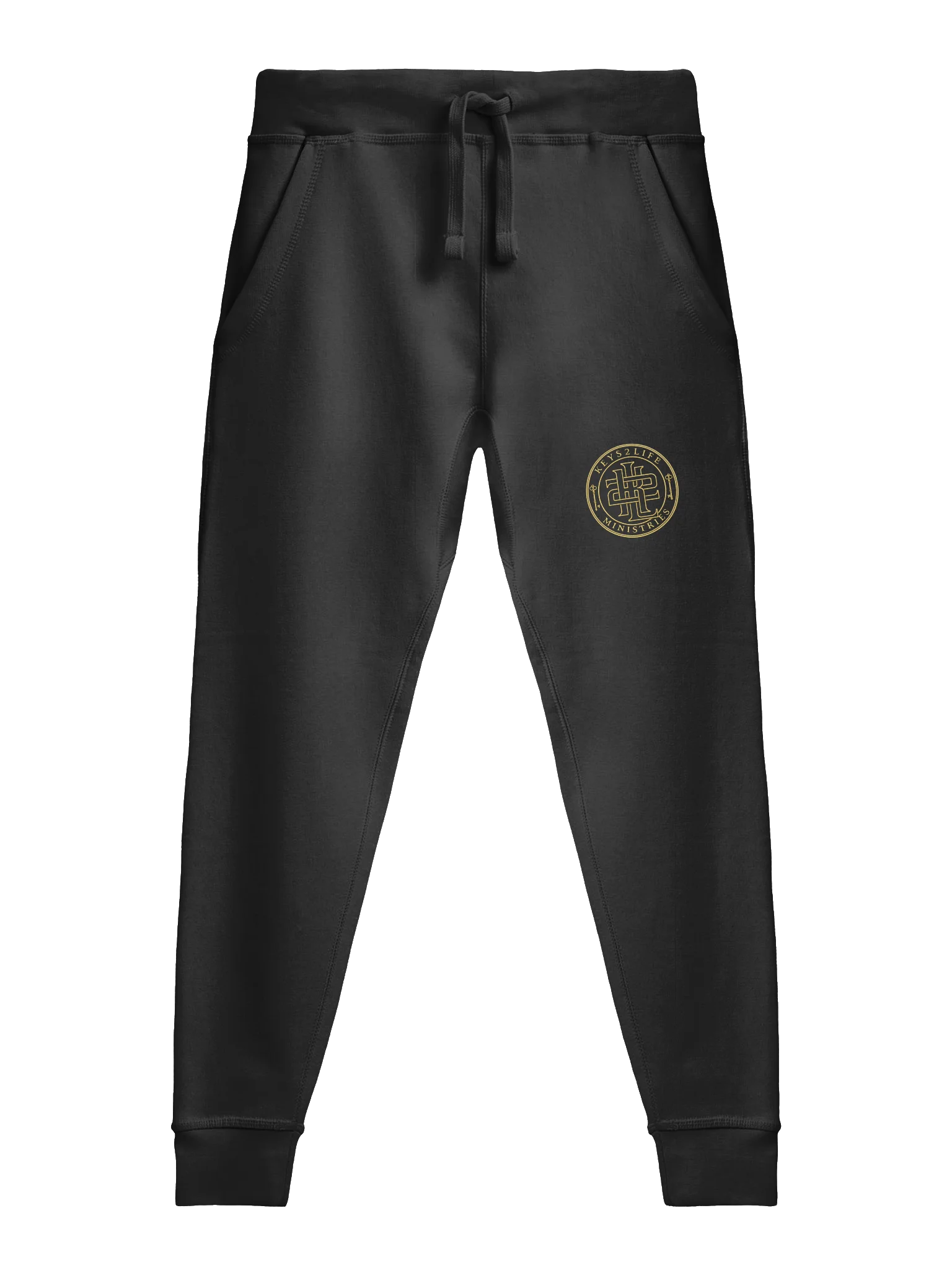 Keys2Life Ministries Gold Emblem Fleece Joggers product image (1)