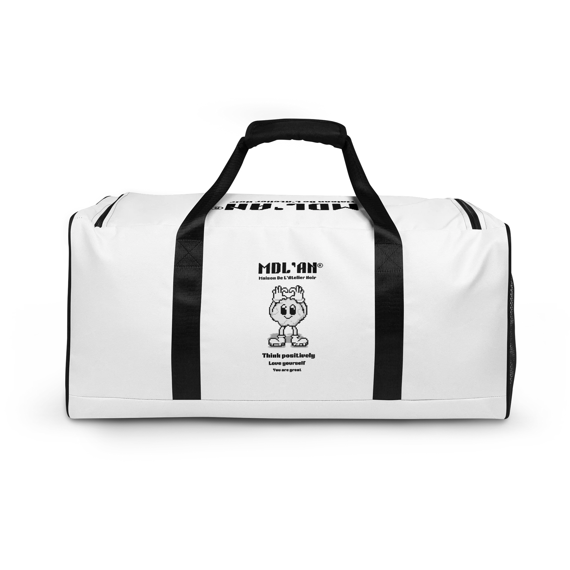 MDL'AN® | Prioritize Your Well-Being - Pixel Geek Duffle Bag product image (4)