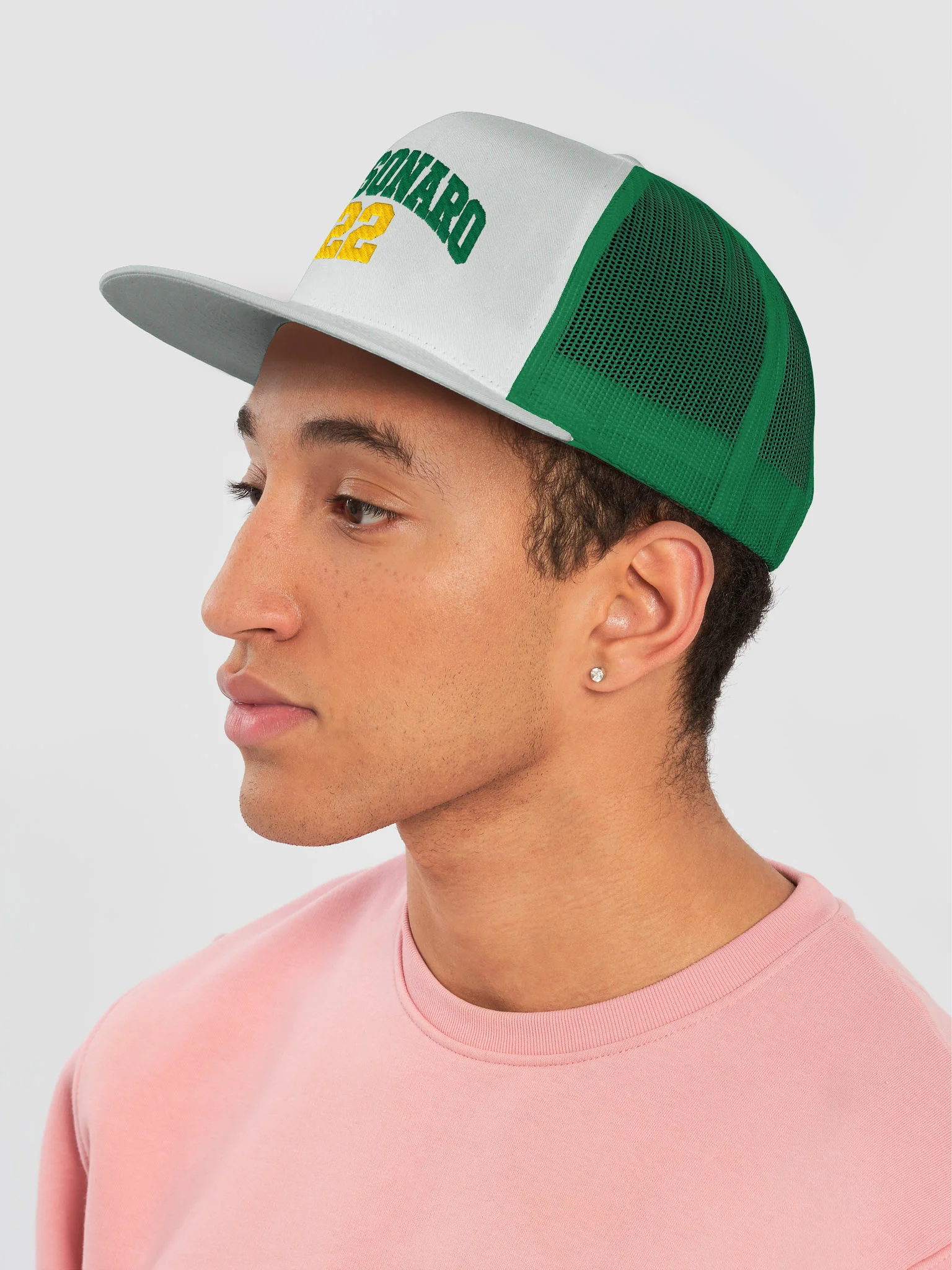 Bolsonaro 22 Embroidered Trucker Hat product image (46)