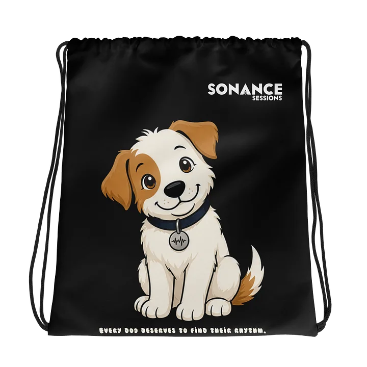 Sonance Dog Drawstring Bag (Sit) Black product image (1)