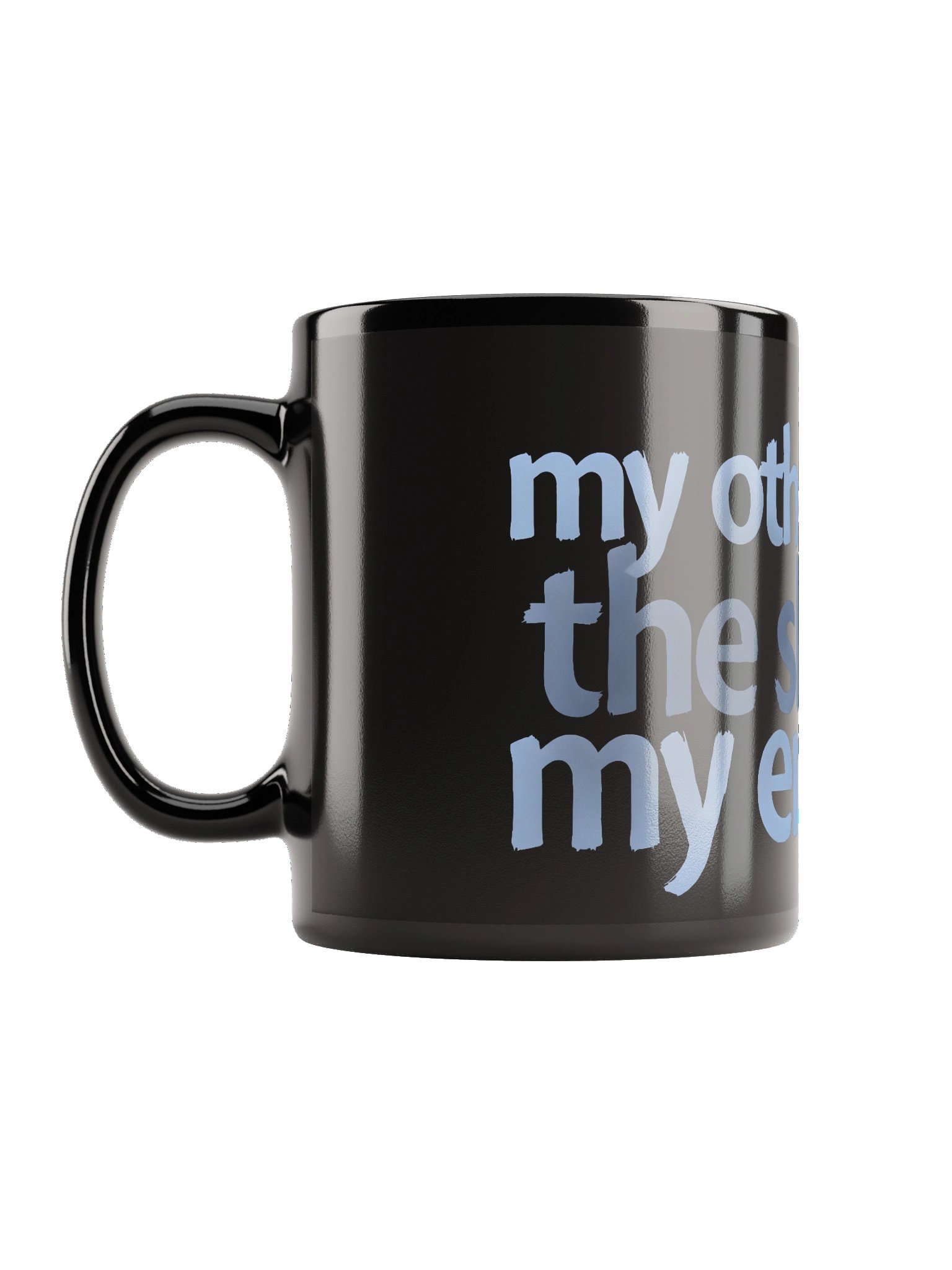 Skull of My Enemies Black Glossy Mug product image (2)