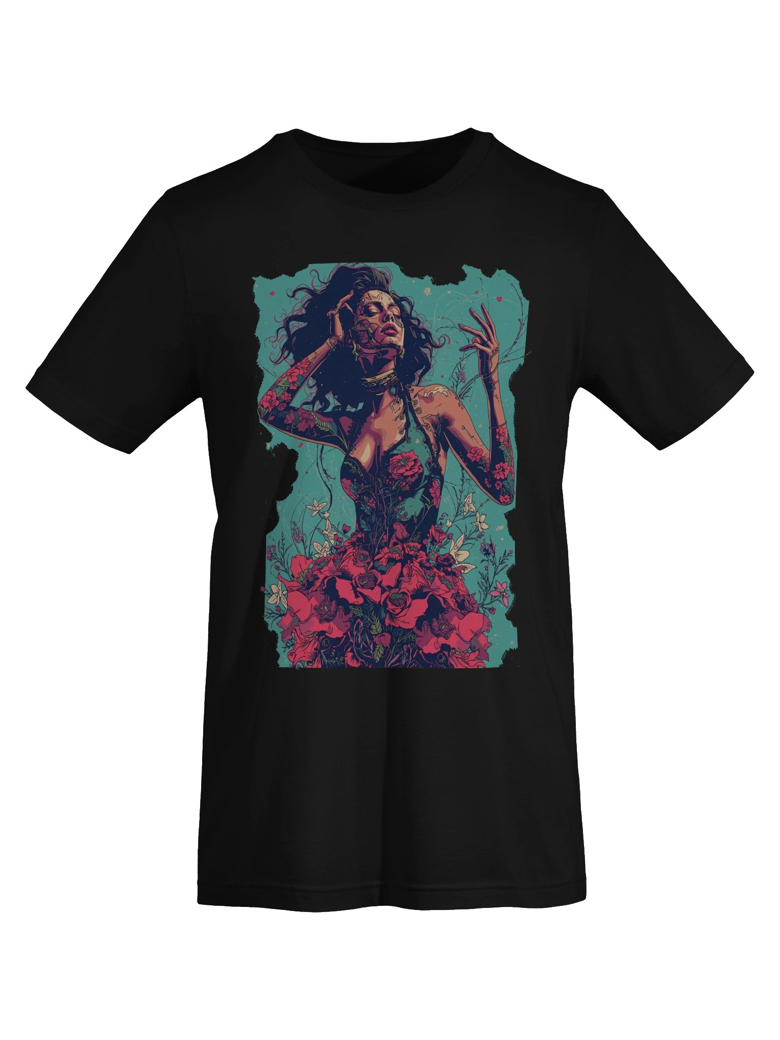 Woman with Roses Supersoft Tee product image (4)