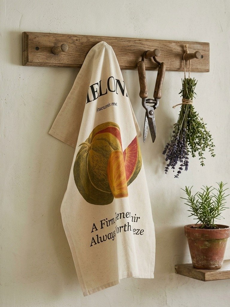 The "Melons" Botanical Tea Towel product image (2)