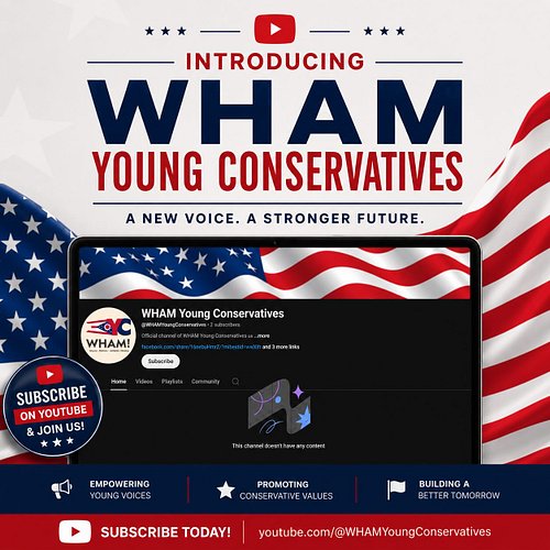 We’re excited to officially announce the launch of the WHAM Young Conservatives YouTube channel! 🇺🇸 

Our goal is to give you...