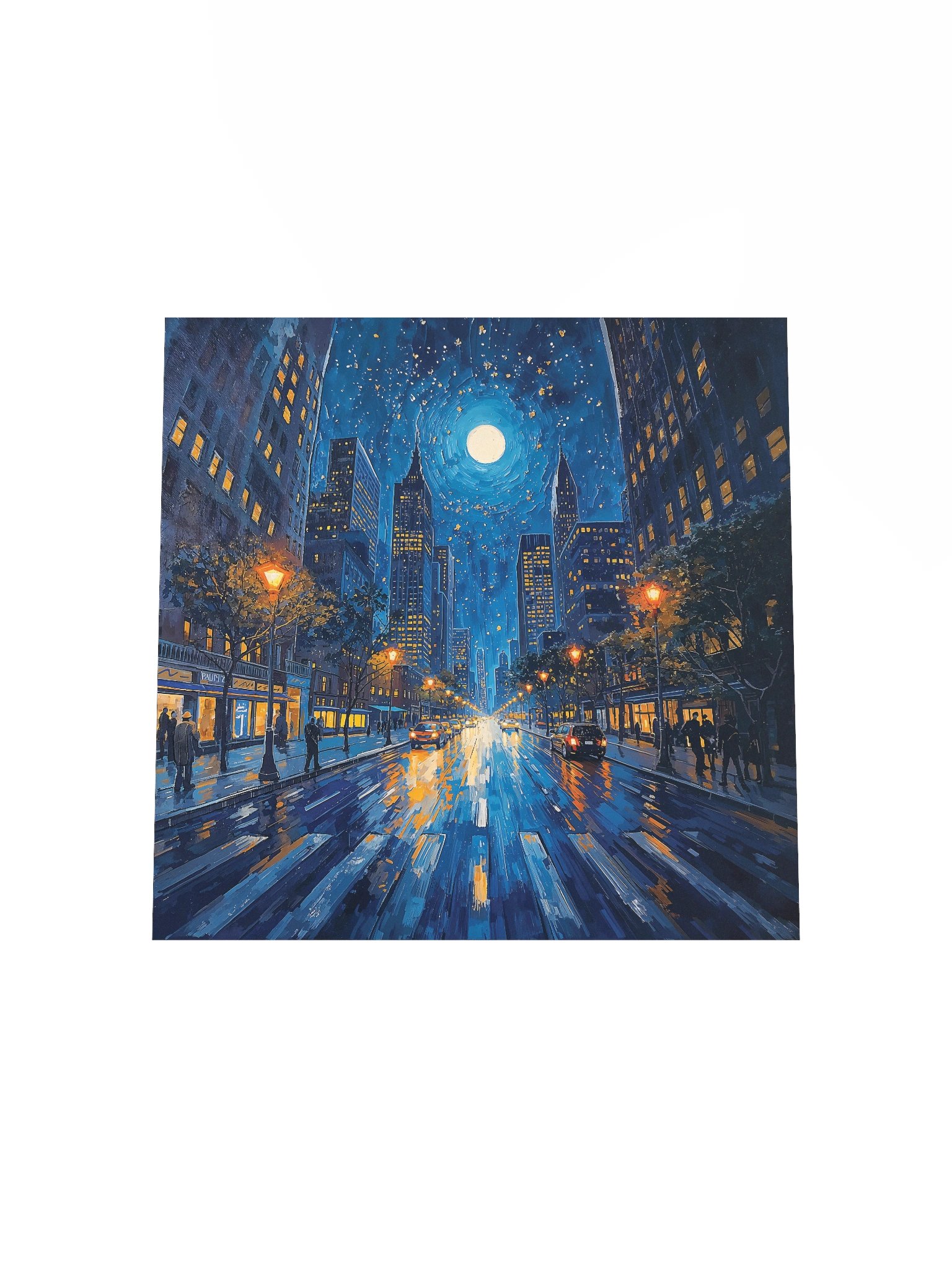 Moonlit Avenue Matte Poster product image (20)