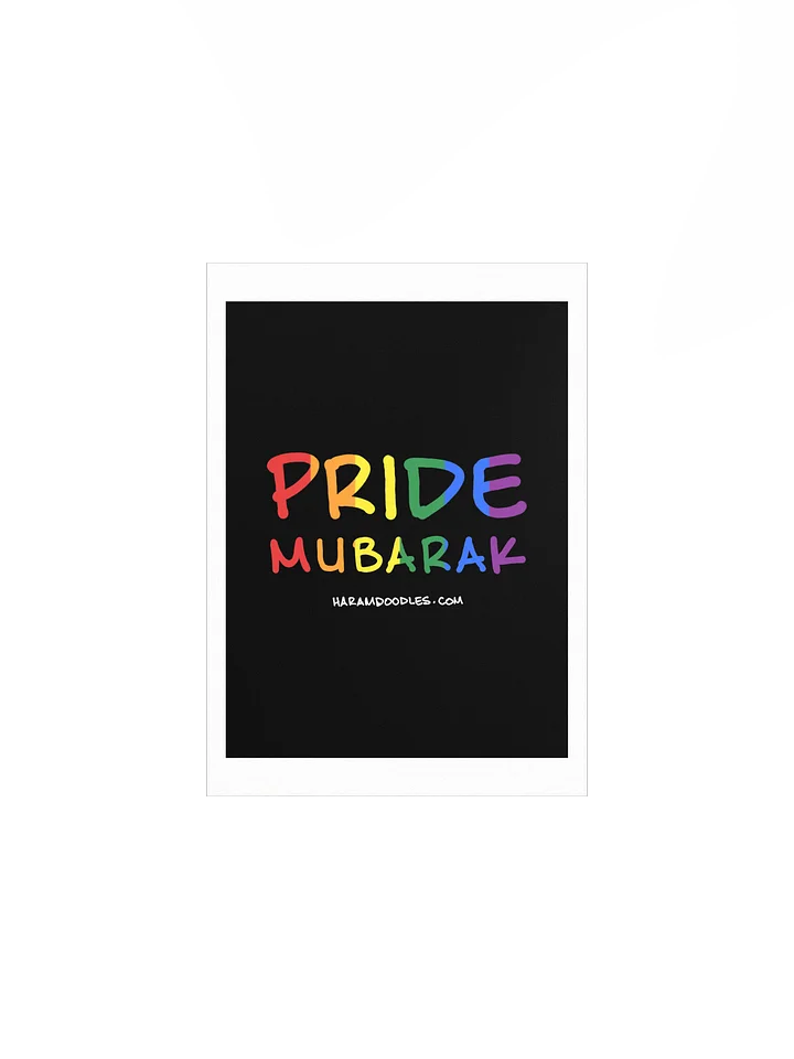 Rainbow Pride Mubarak Poster product image (1)