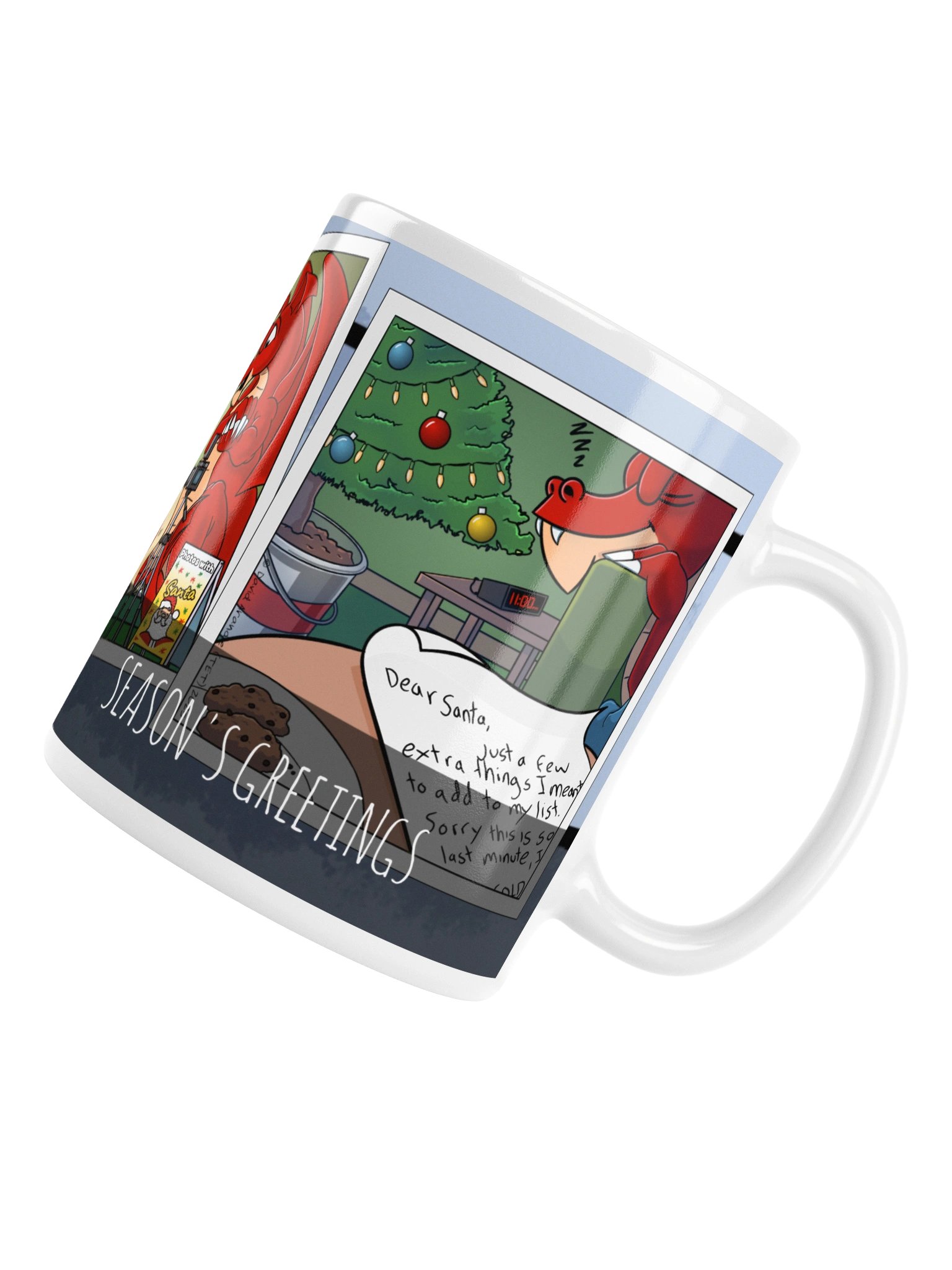 Resident Dragon Comic Season's Greetings Three-Panel Mug product image (6)