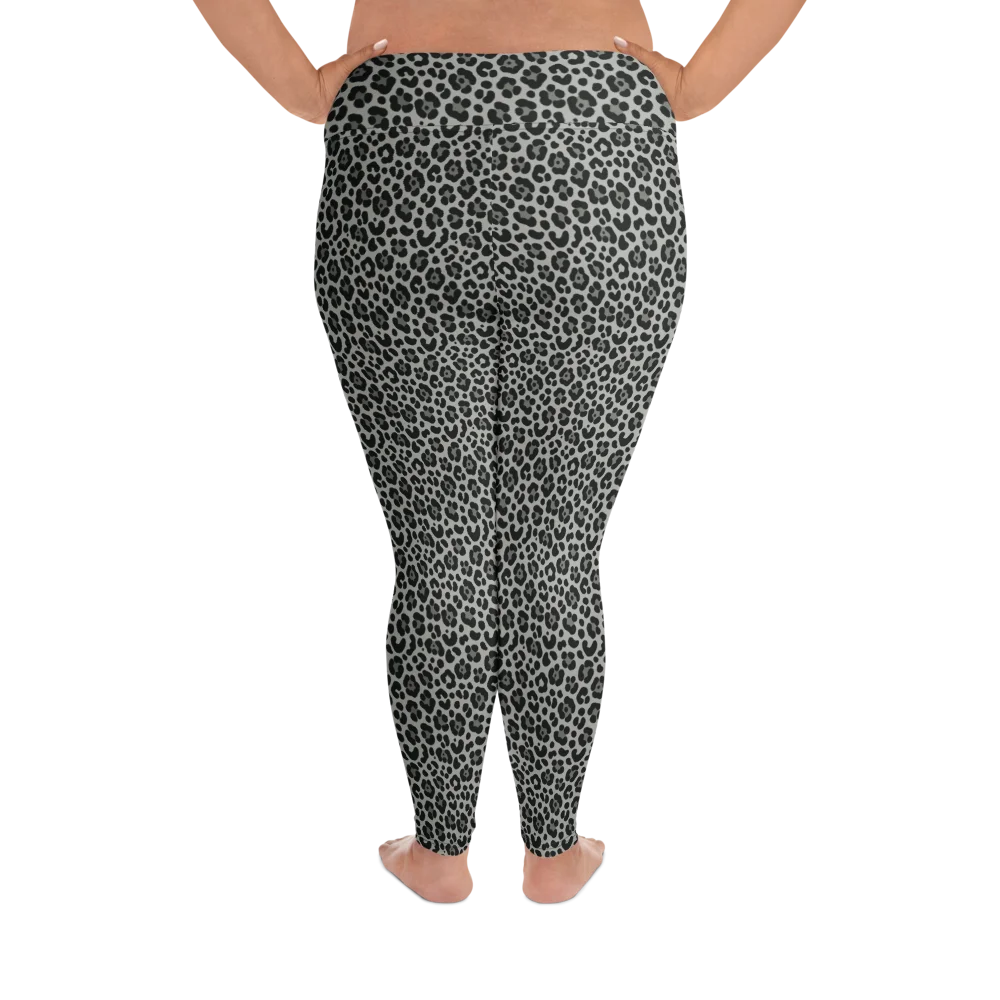 Bold Snow Leopard Print Plus Size Leggings product image (2)