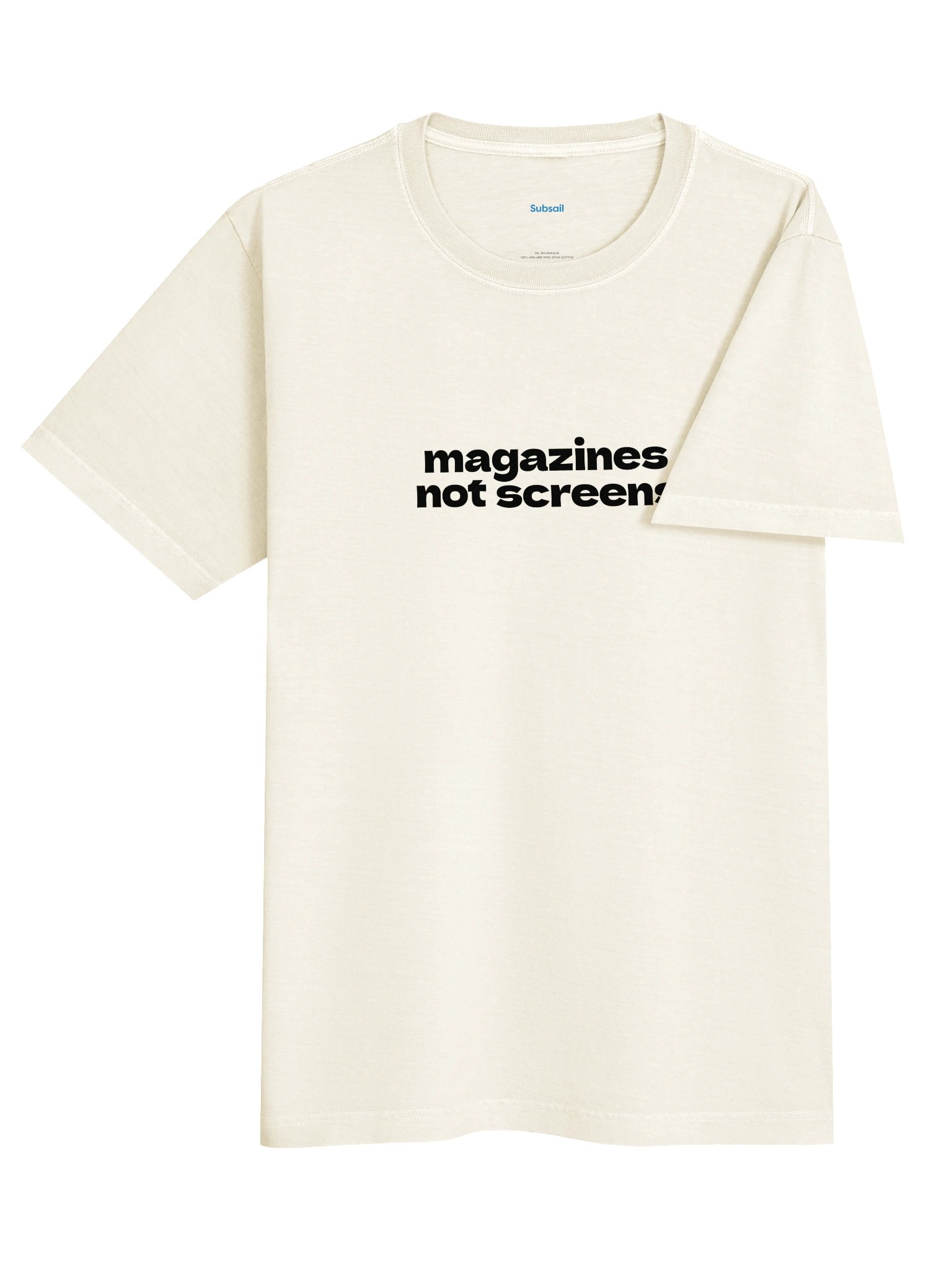 magazines not screens off-white regular tee product image (4)