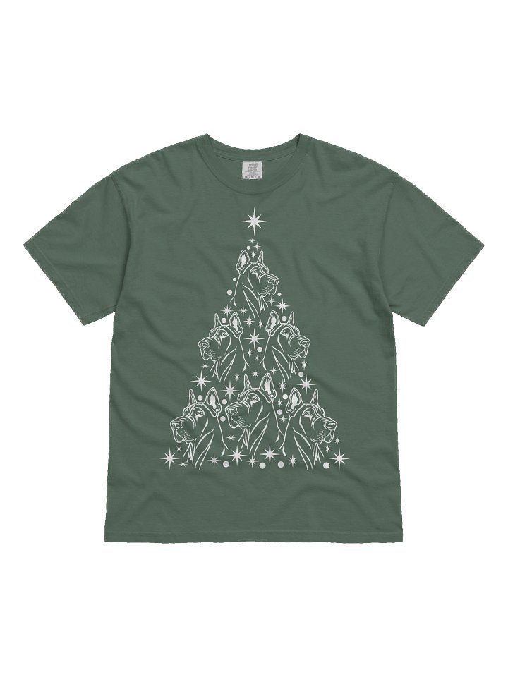 Great Dane(Cropped Ears) Christmas Tree T-Shirt product image (2)