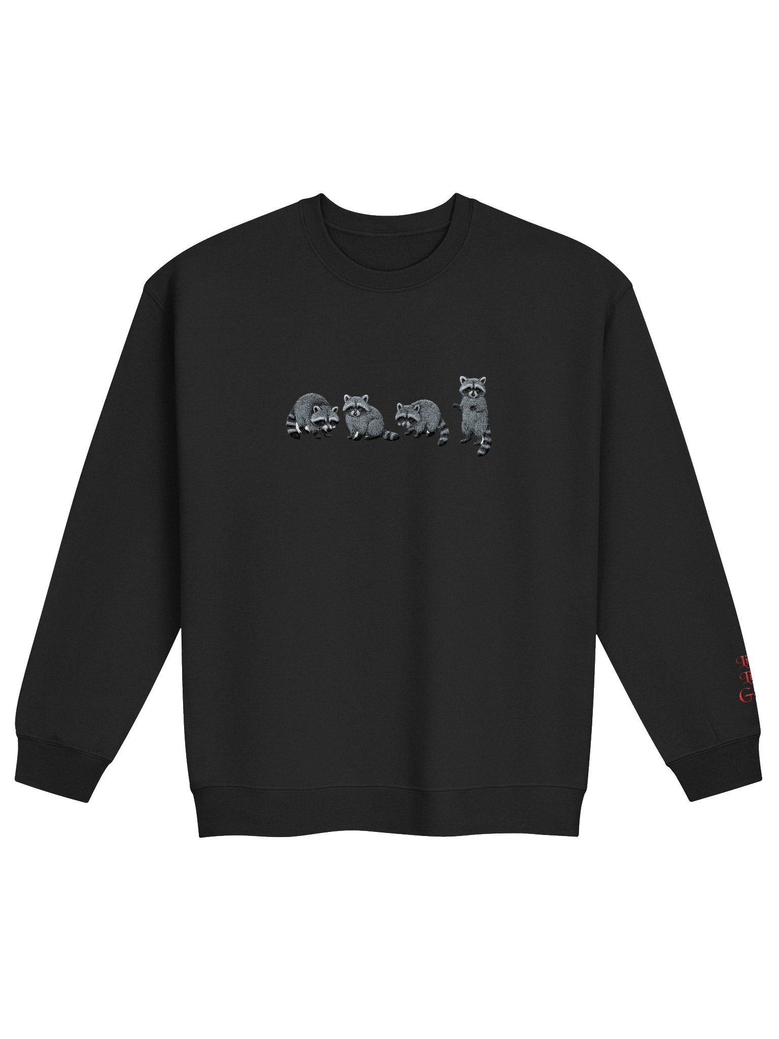 Live Like Gabi's Signature Embroidered Raccoon Crewneck Sweatshirt product image (1)