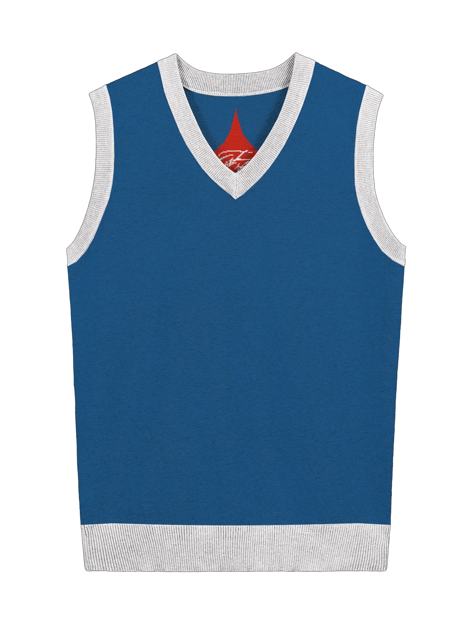 F&F Rivalry Knitted V-Neck Vest (CC) product image (1)