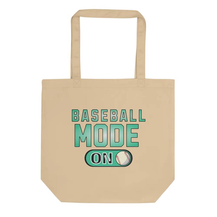 Baseball Mode On Eco-Friendly Tote Bag product image (1)