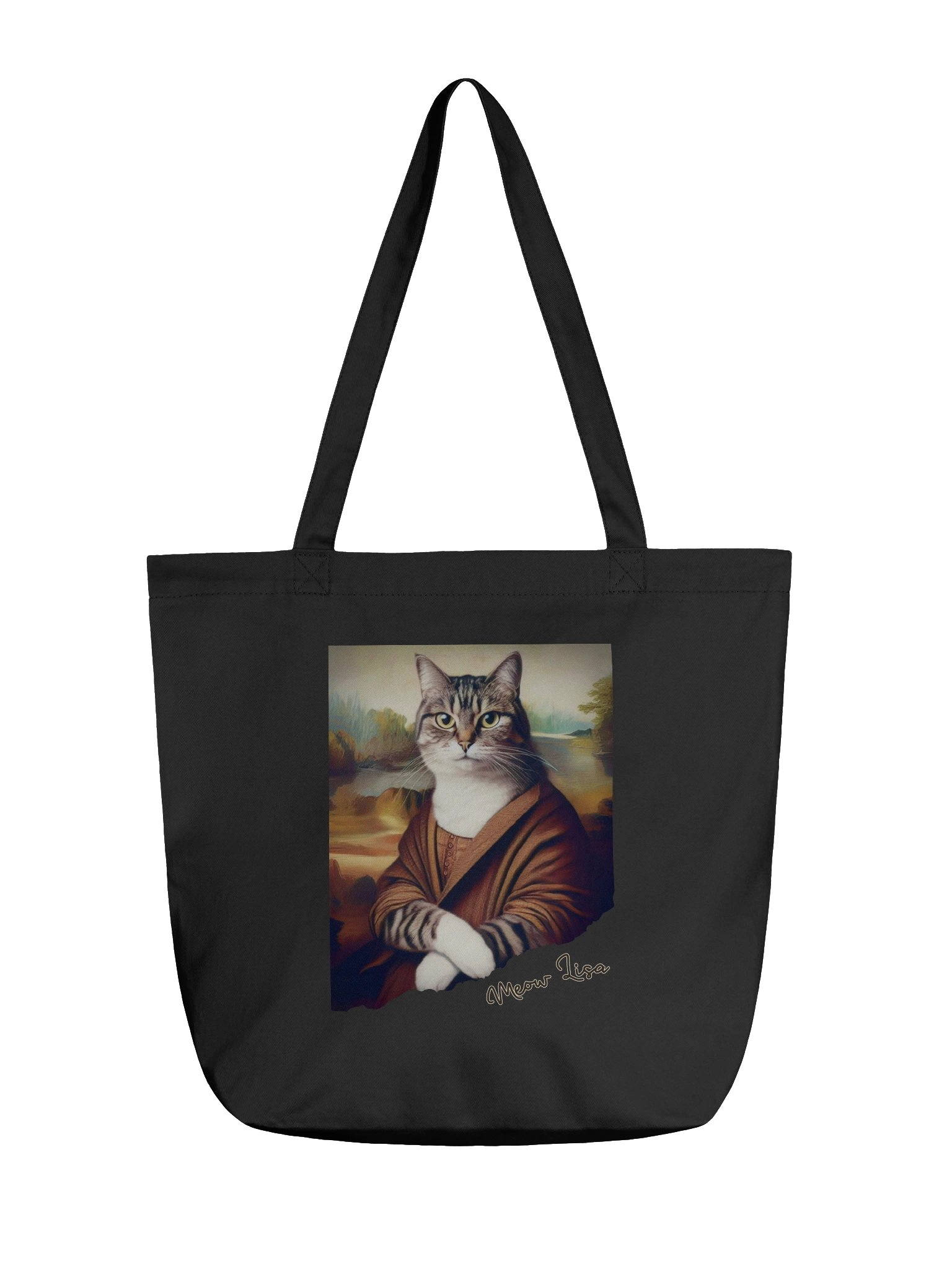 Eco-friendly tote bag: Meow Lisa product image (1)