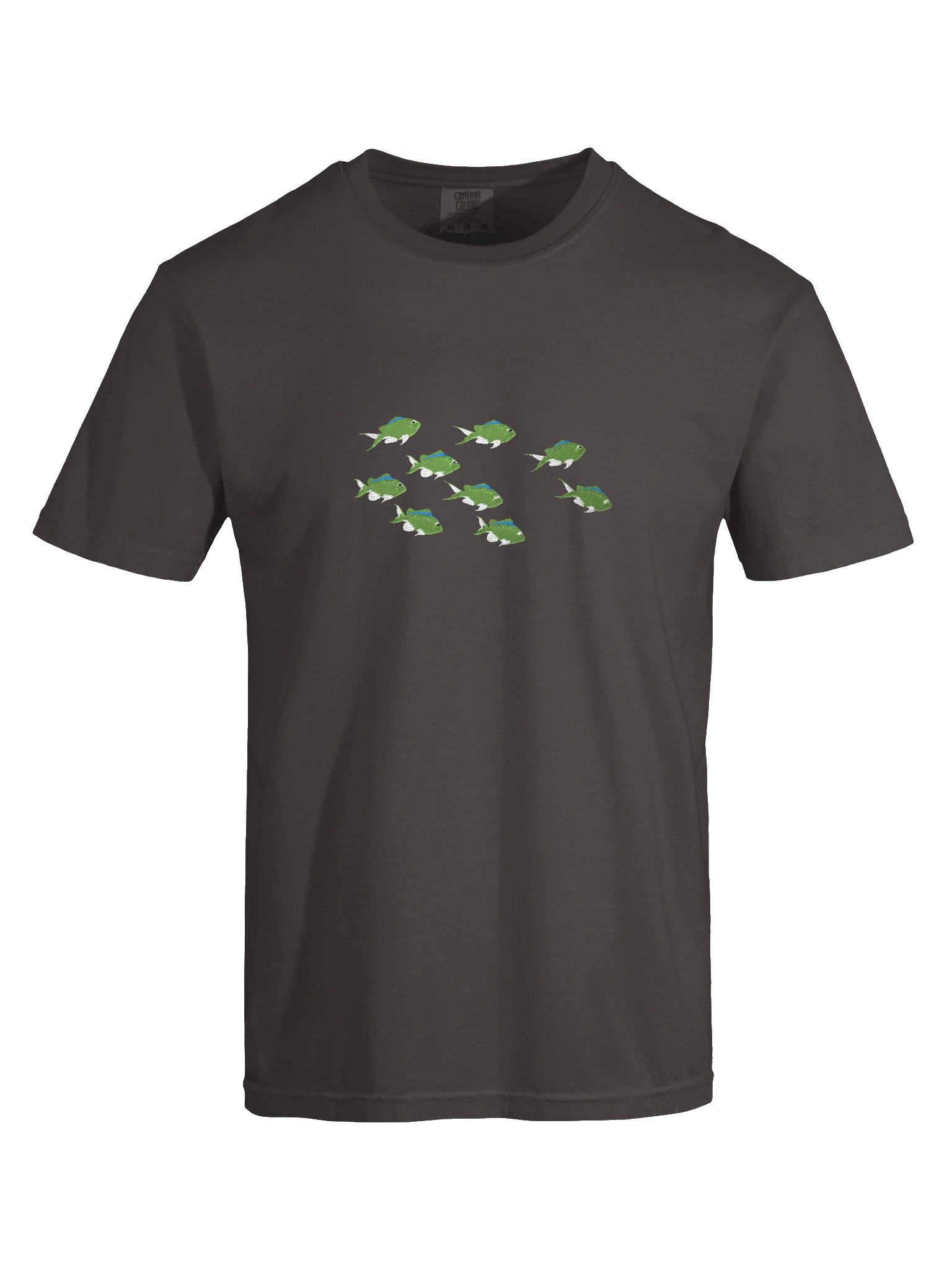 A School of Green Chromis Embroidered Premium Shirt | Saltwater Reef Aquarium Fish & Marine Life Apparel product image (21)