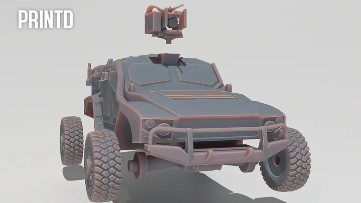 Australian Special Forces Hawkei Light Vehicle - Modern Warfare Wargame Hobby Resin Scale Models product image (2)