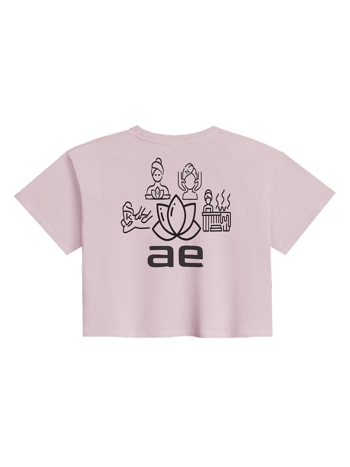 The spa named AE crop top back print //cotton\\ worldwide! product image (2)