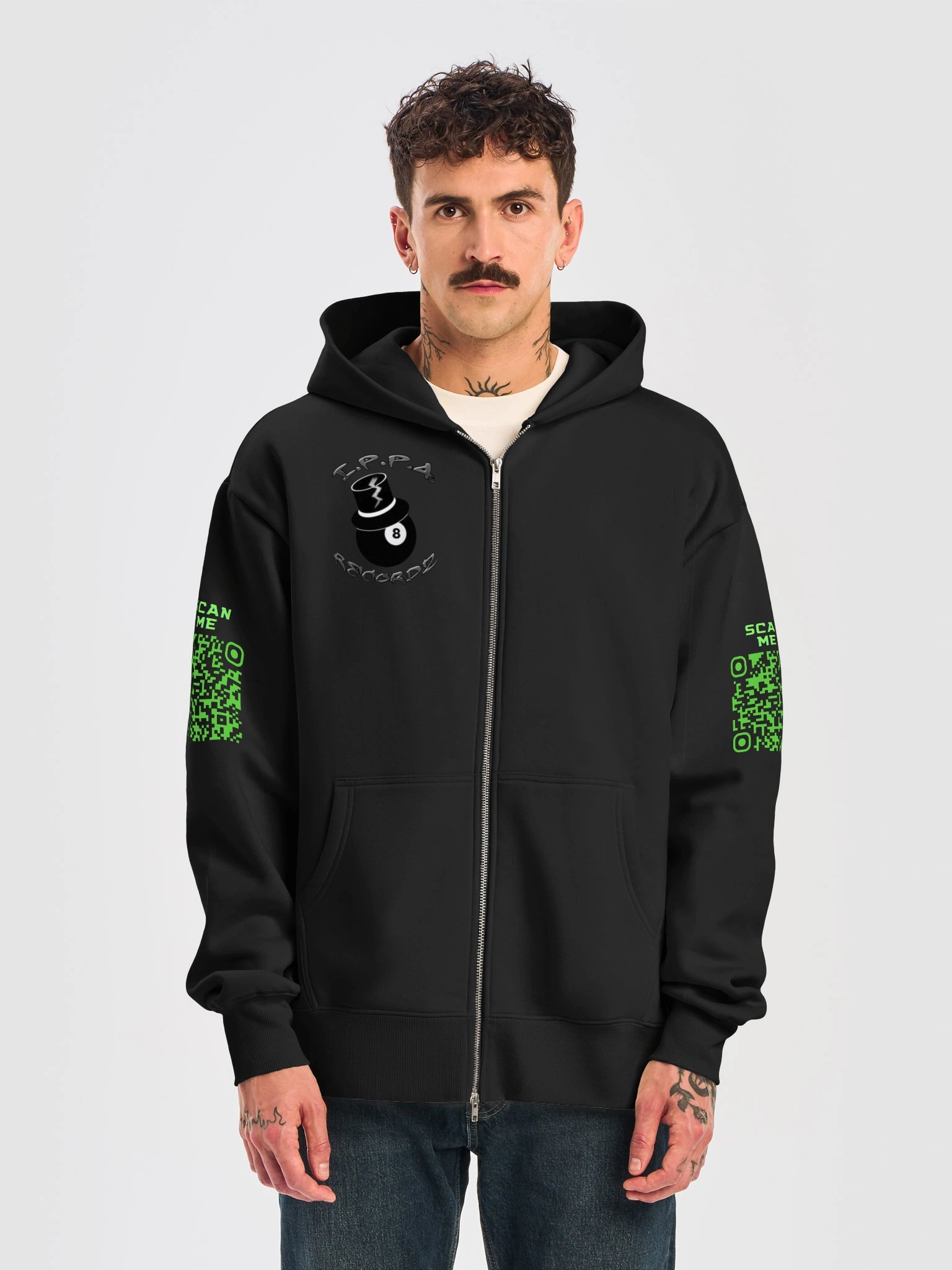 Criket Da Gift | Scan | Zip-Up Hoodie | QR Edition product image (5)