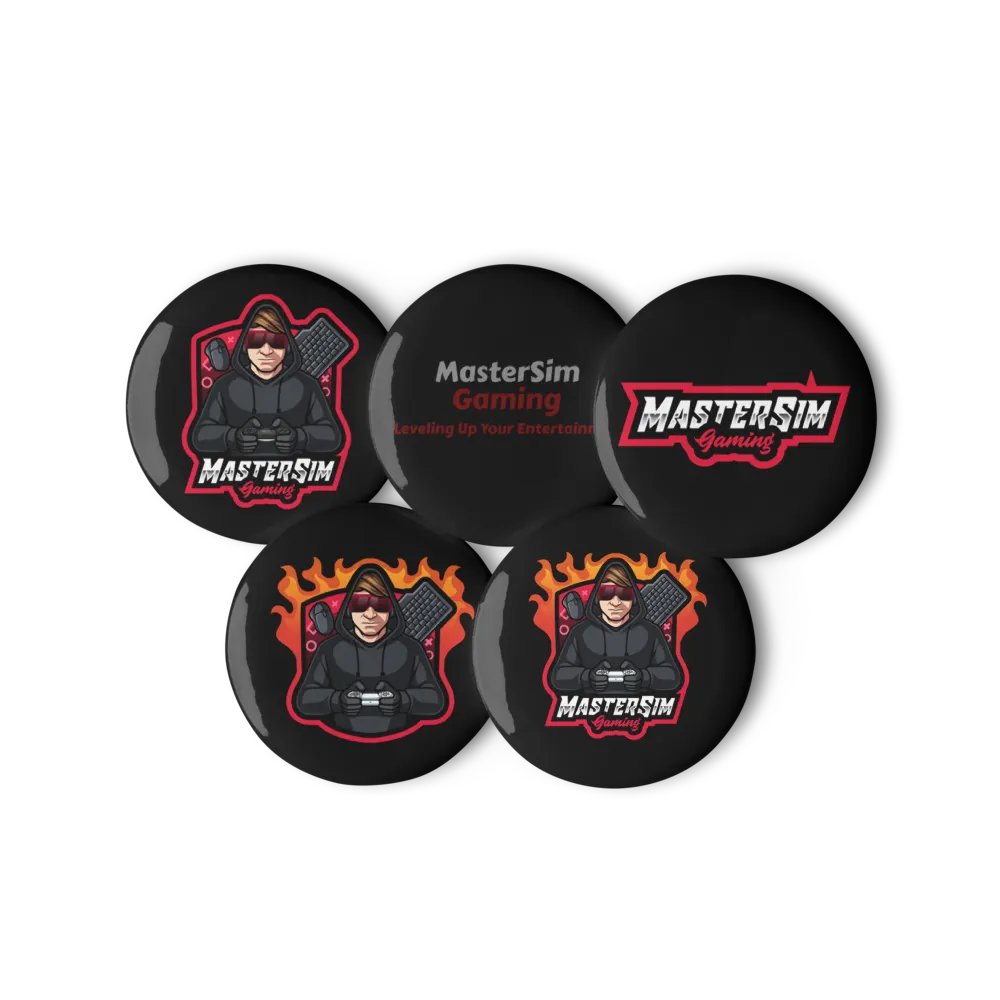 MasterSim buttons (W/ throwback logo) product image (4)
