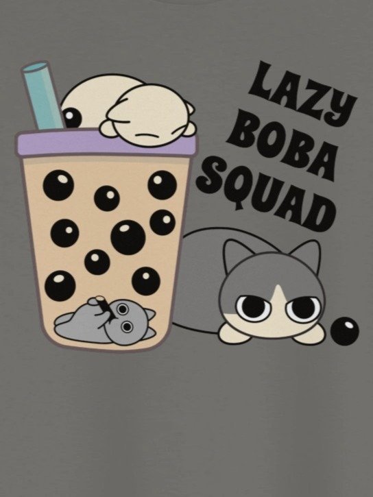 Boba Cat - Unisex Youth Heavyweight T-shirt product image (1)