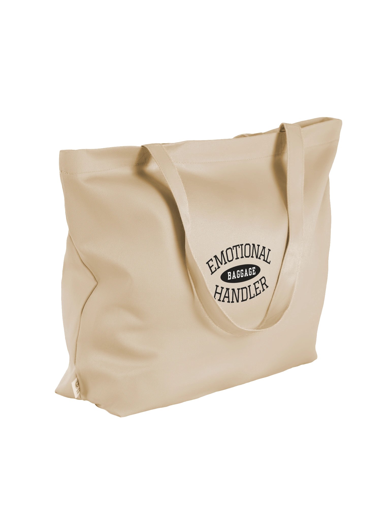 Emotional Baggage Handler Eco-Friendly Tote Black Varsity Style product image (4)