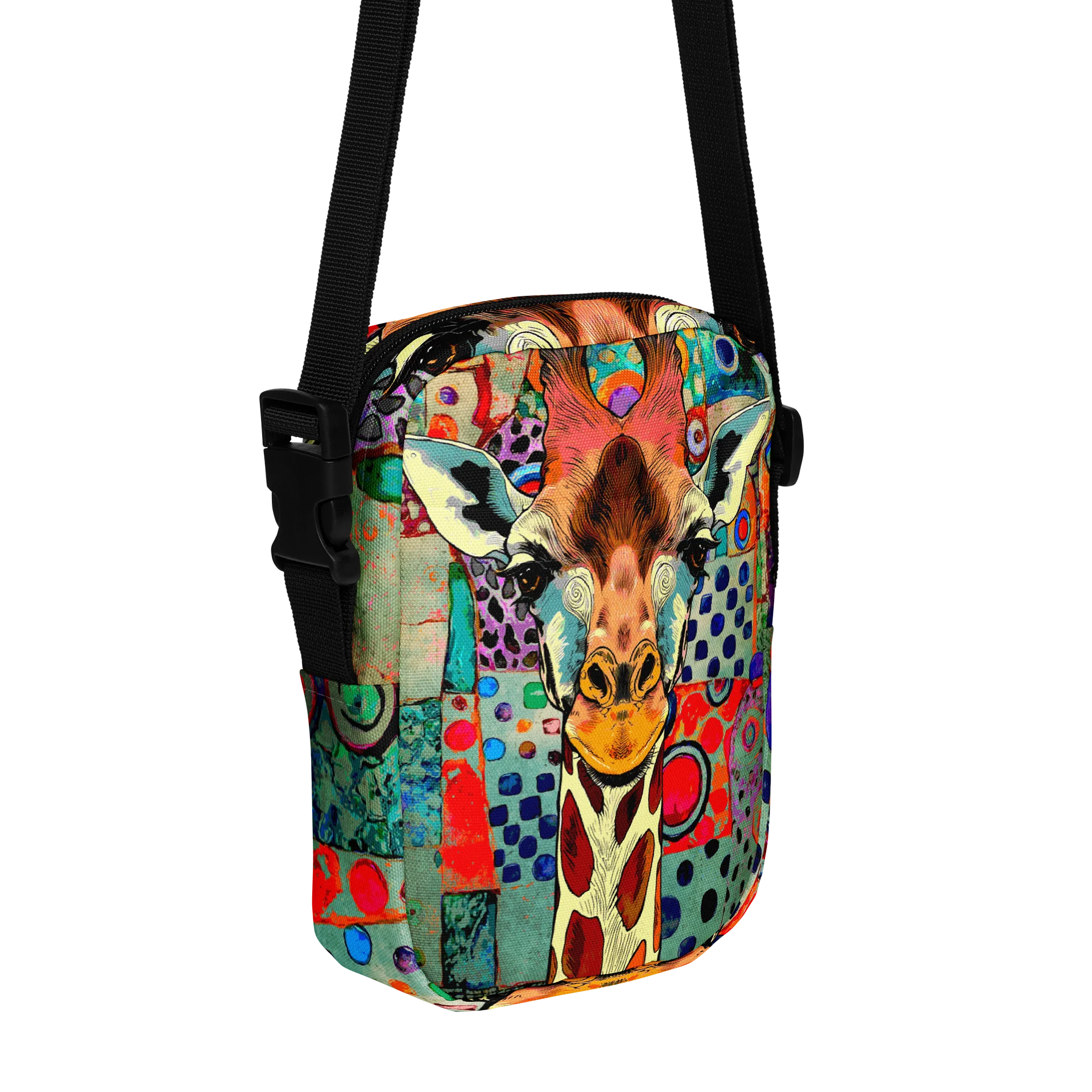 Colorful Giraffe Crossbody Bag product image (3)