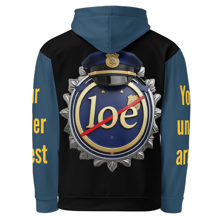 Badge of Honor for the hater All-Over Print Hoodie product image (2)