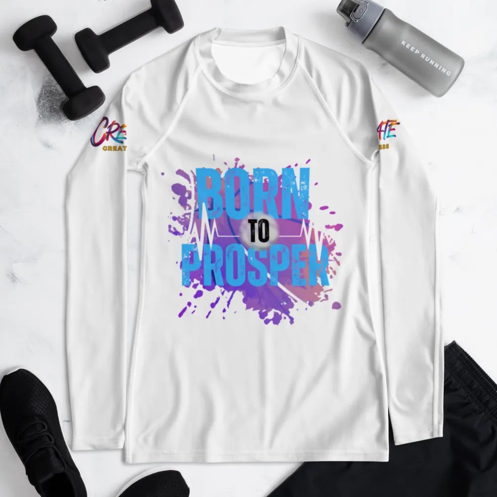 Born to Prosper Vibrant Splatter Rash Guard product image (5)