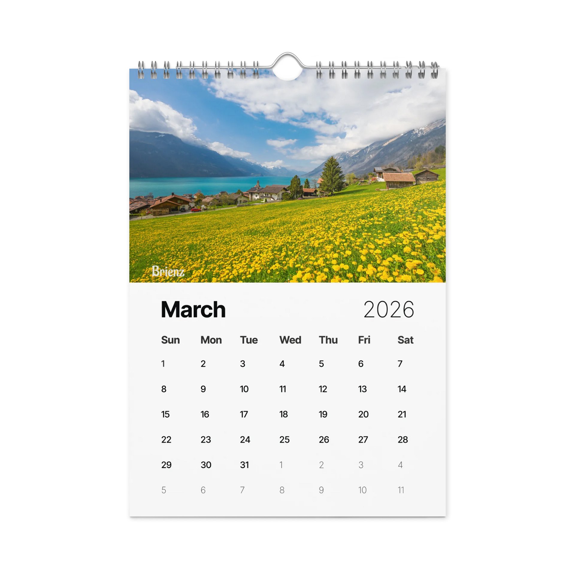 Swiss Landscapes Calendar 2026 product image (4)