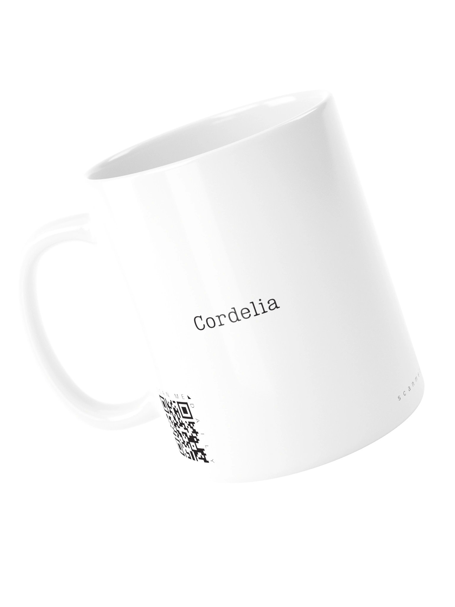 <i>Cordelia</i> • QR Mug<br /> With 160 Daily Quotes<br /> <small>Quotes from beloved novel<br />Anne of Green Gables (1908)</small> product image (6)