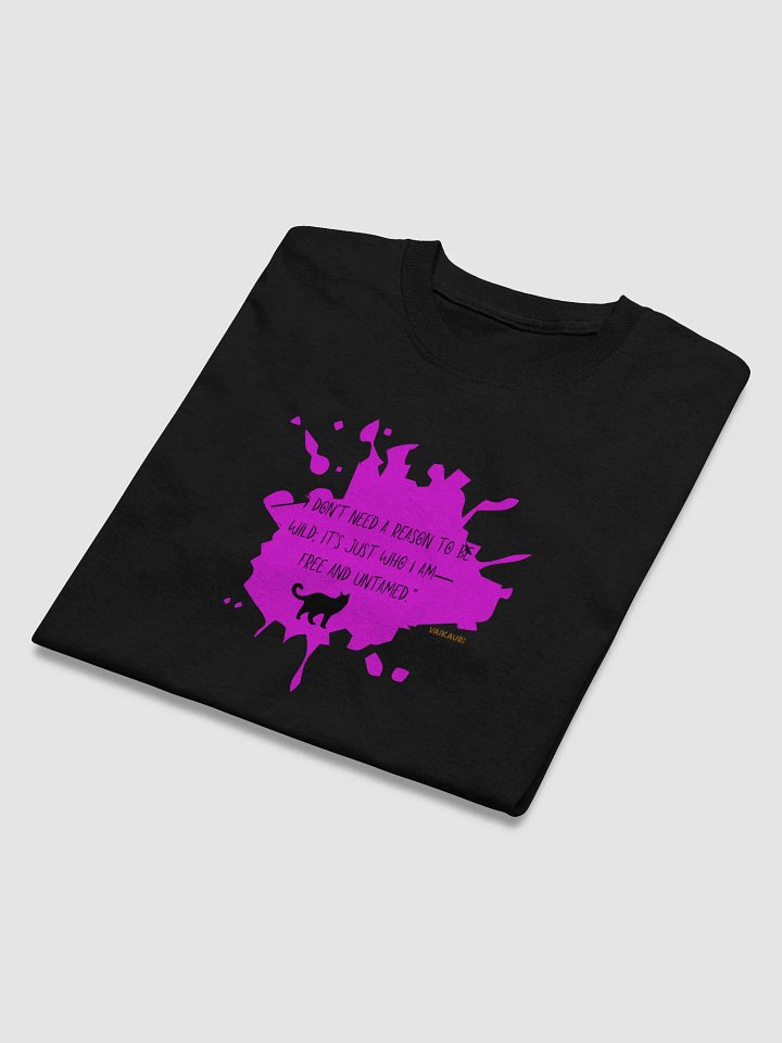 Wild and Free Vaikauri Cat Quote T-Shirt product image (1)