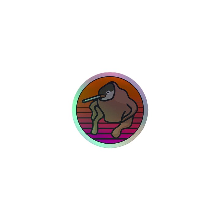 Sillybutts Cyberpunk Logo Sticker (Holographic) product image (1)