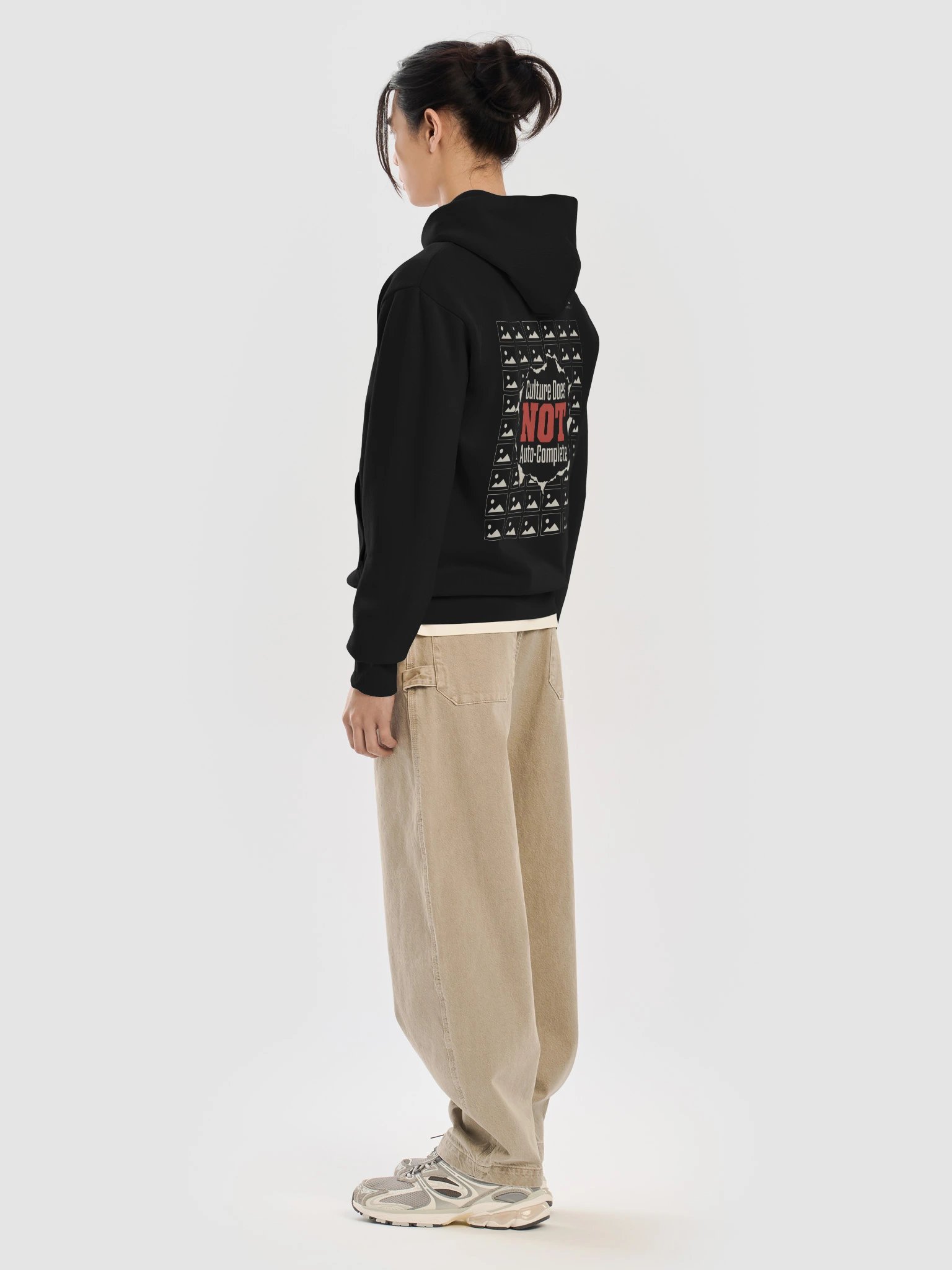 Culture Does Not Auto-Complete: Prompt Wall | Pullover Hoodie product image (12)