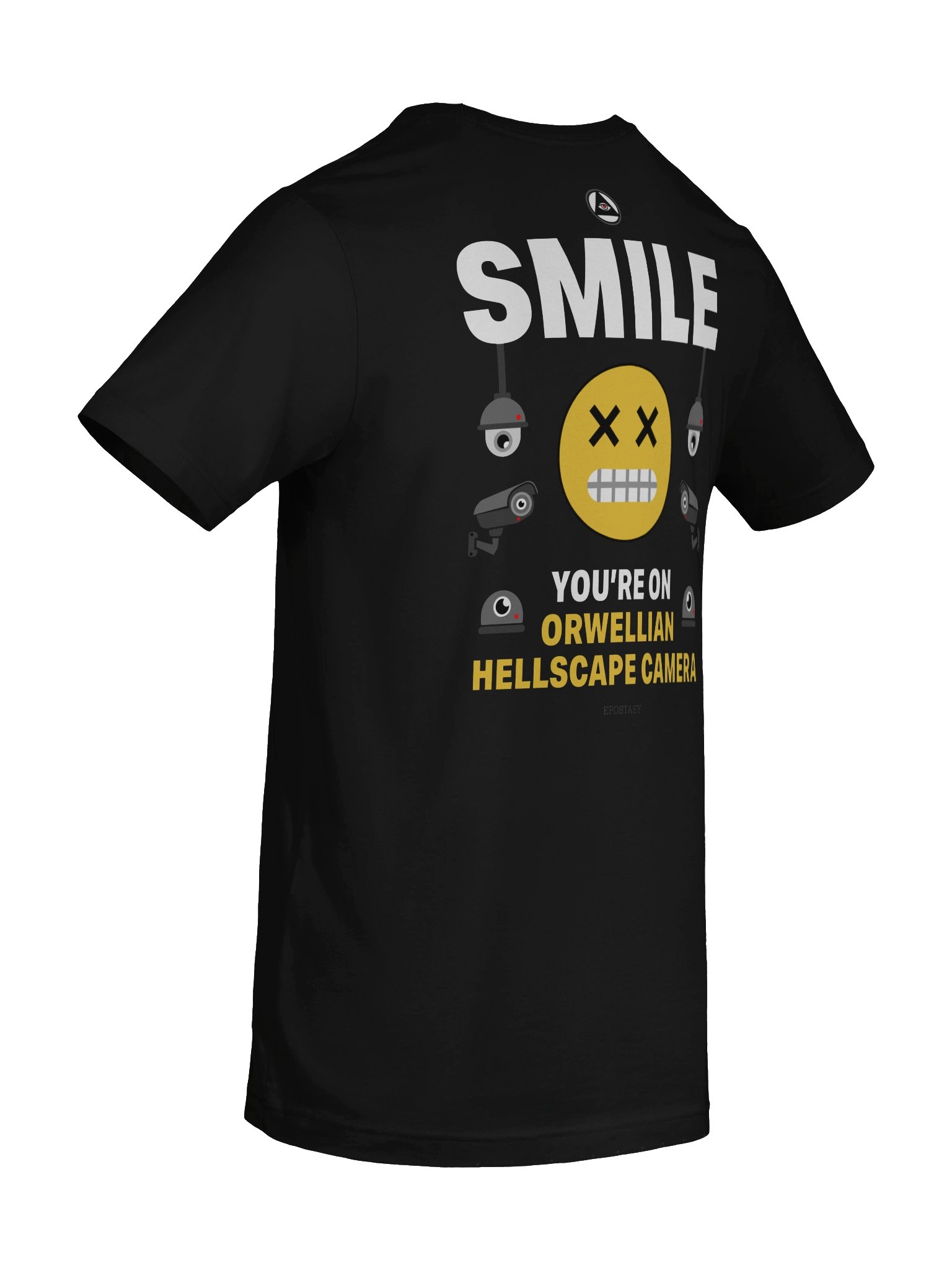 Orwellian Hellscape Back-Print Black Shirt product image (8)